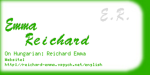 emma reichard business card